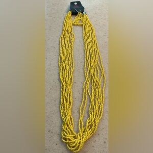 Paparazzi Vibrant Yellow Beaded Necklace